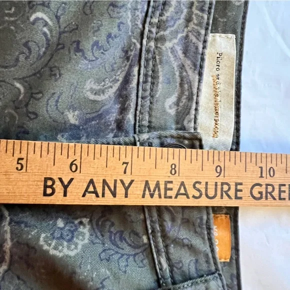 Pilcro and the Letterpress Green Chinos  Paisley Slim Fit - Picture 14 of 16